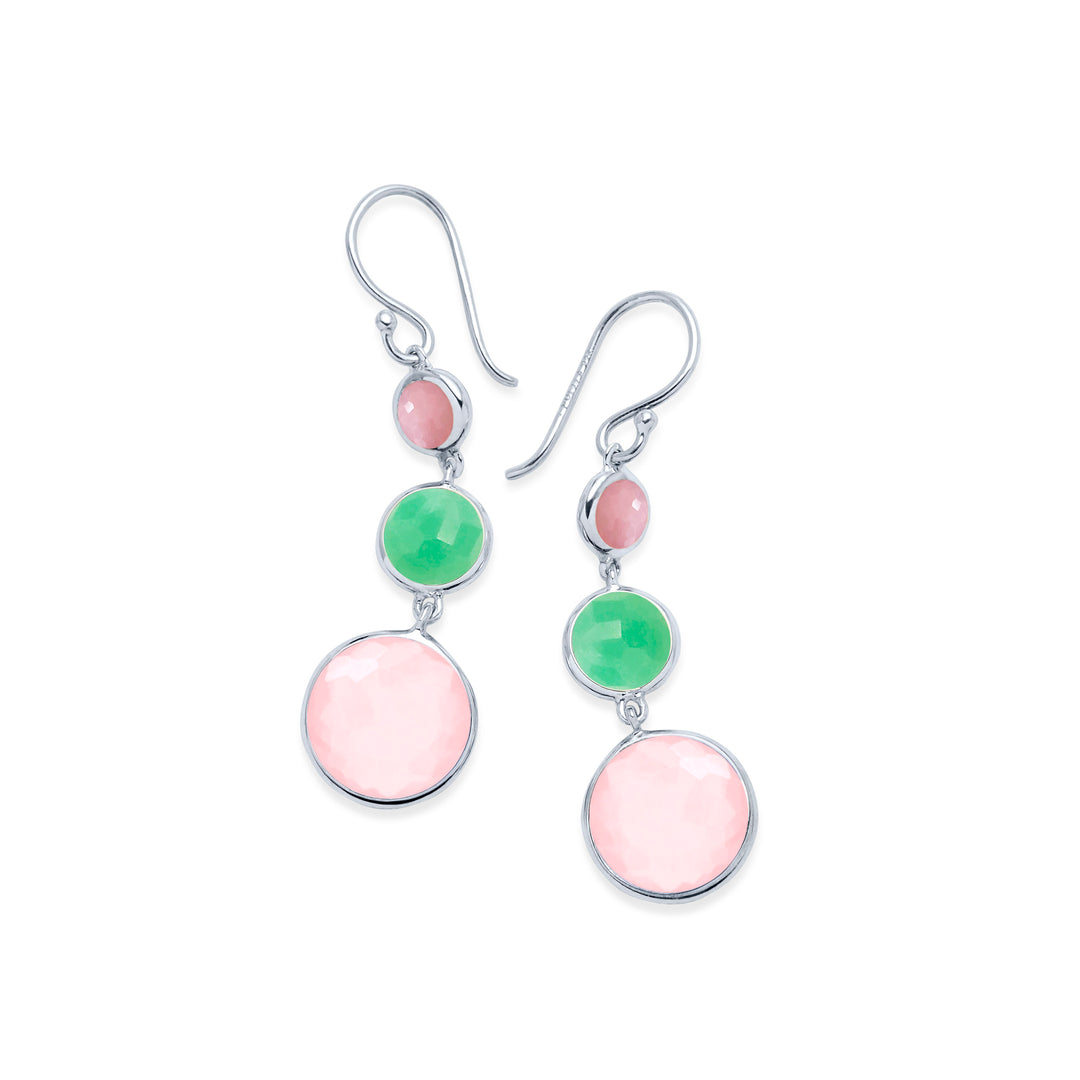Lollitini 3-Stone Drop Earrings