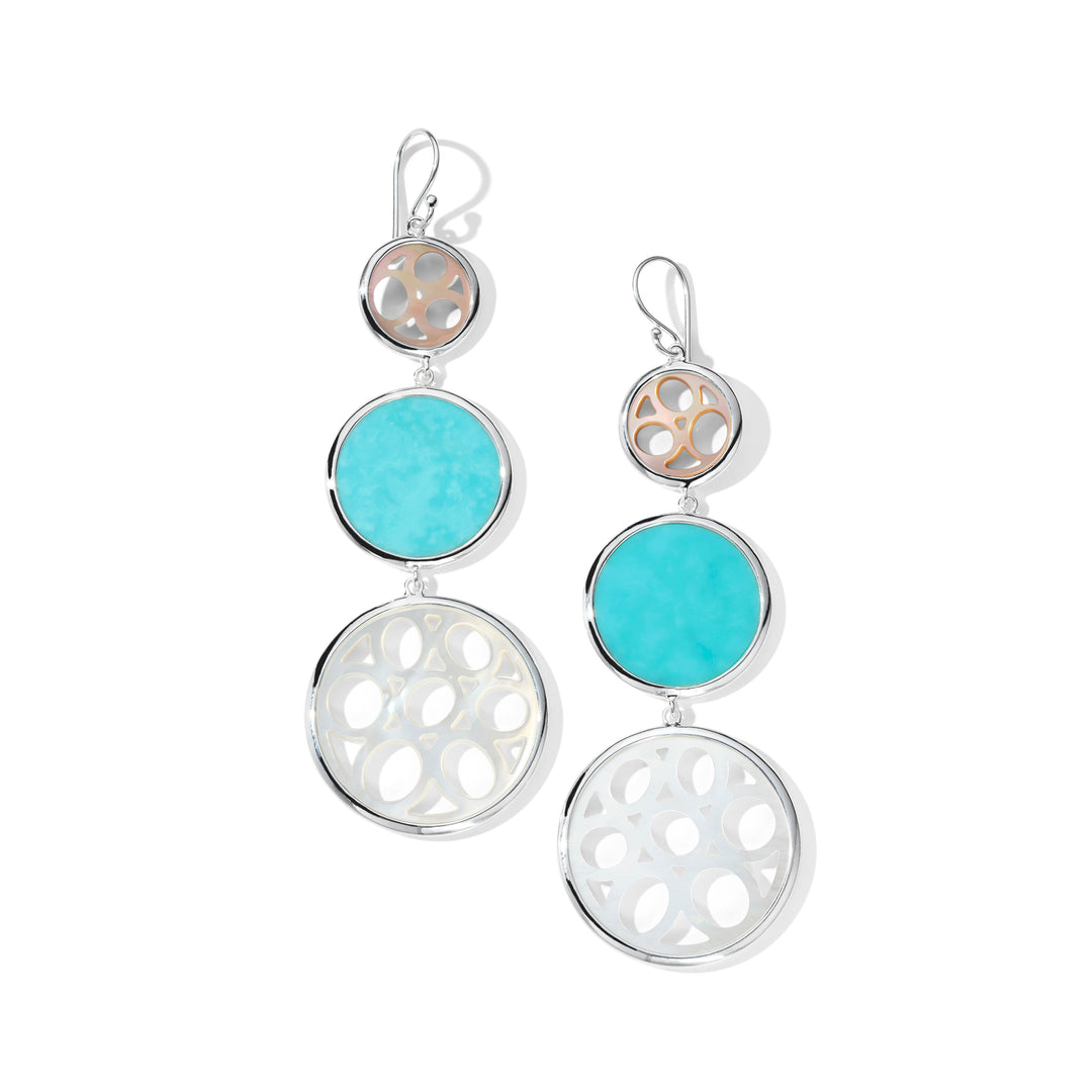 Lace Snowman Earrings