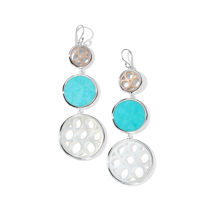 Lace Snowman Earrings