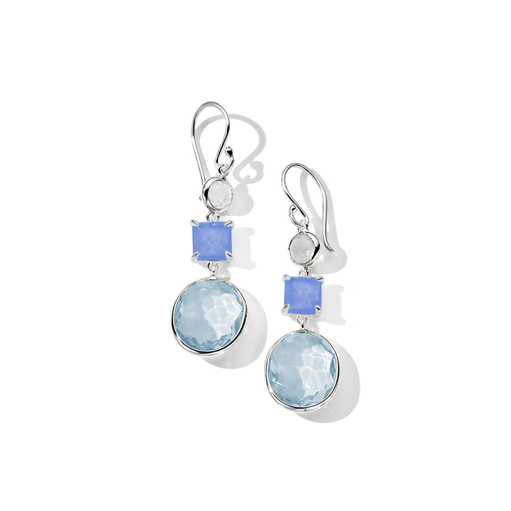 3-Stone Drop Earring