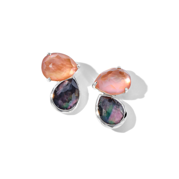 2-Stone Stud Earrings