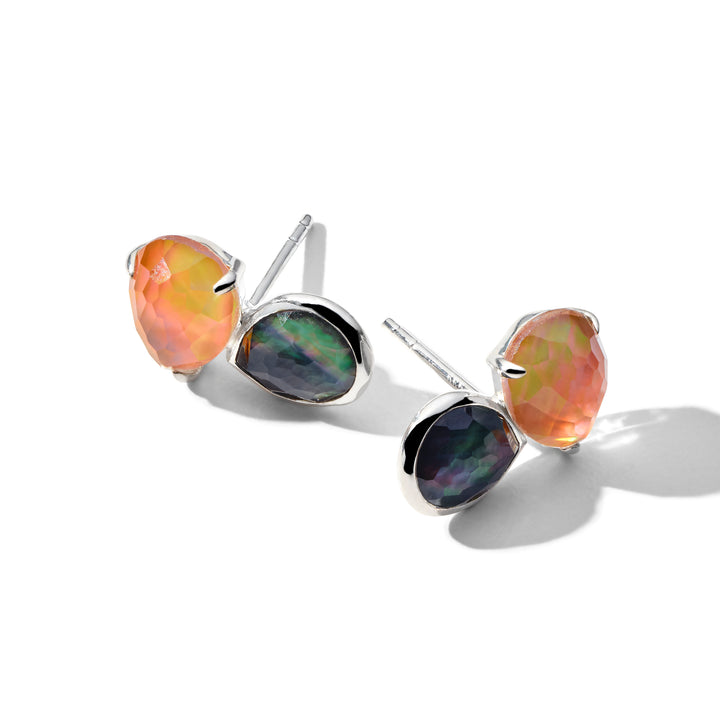 2-Stone Stud Earrings