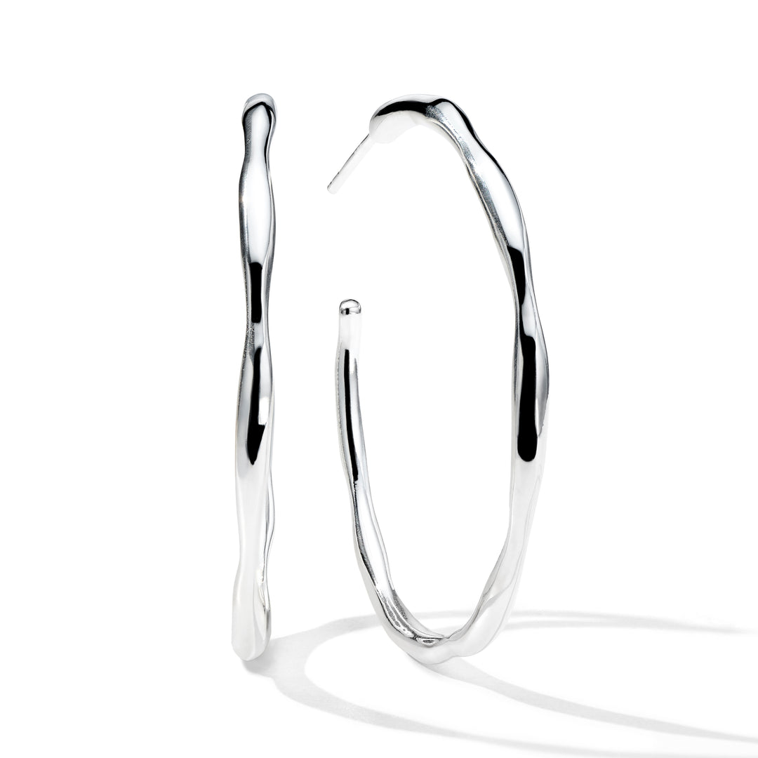 Medium Squiggle Hoop Earrings