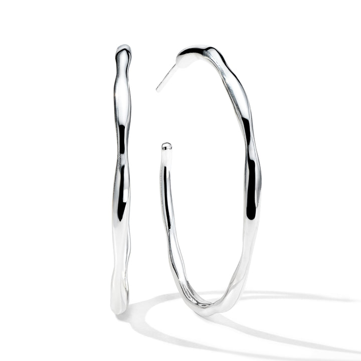 Medium Squiggle Hoop Earrings