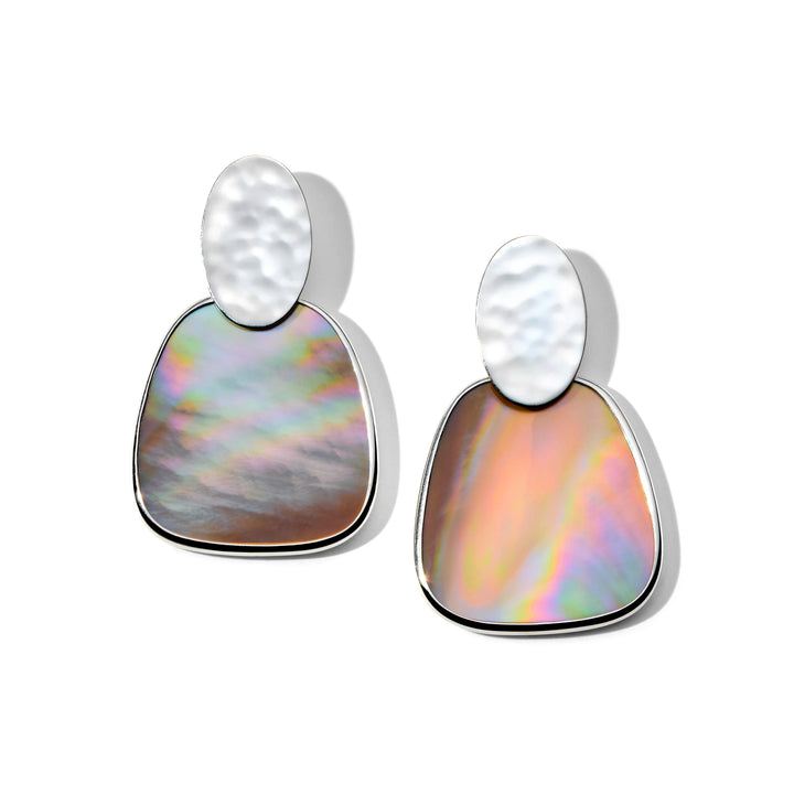 Crinkle Oval Post Earrings