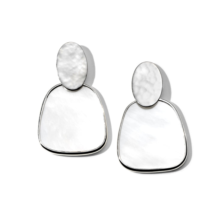 Crinkle Oval Post Earrings