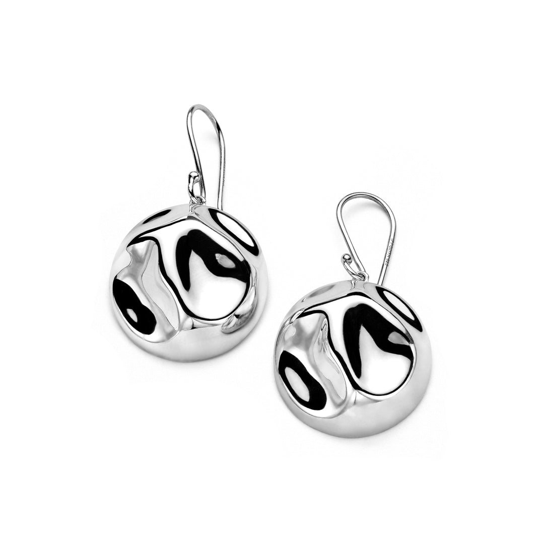 Sculpted Pinch Single Drop Earrings