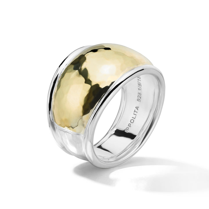 Mixed Metal Goddess Dome Ring