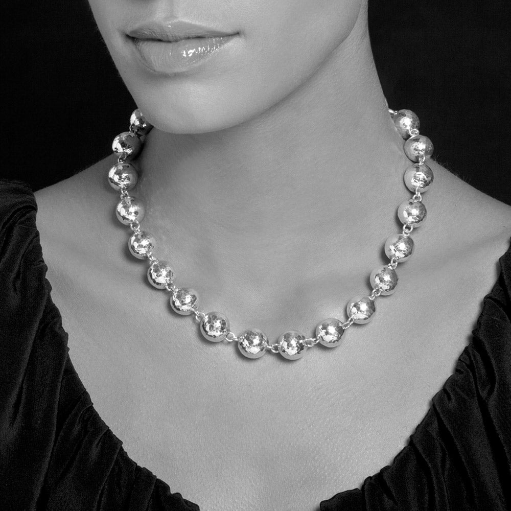 Small Ball Choker Necklace 14"