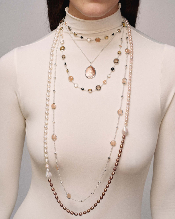 Large Teardrop Pendant Necklace
