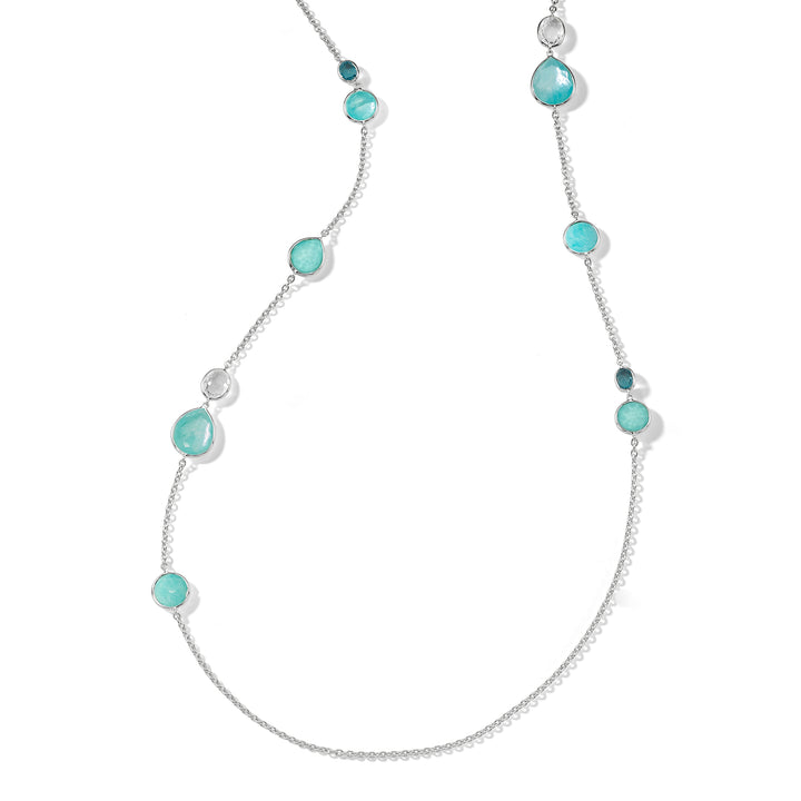 Mixed Stone Long Necklace