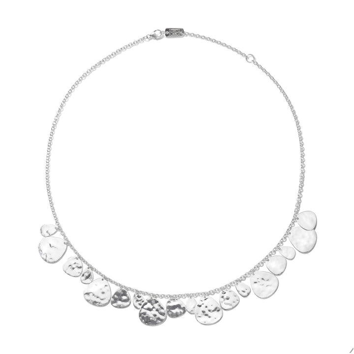 Crinkle Hammered Short Nomad Necklace