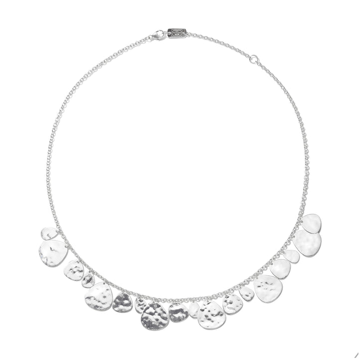 Crinkle Hammered Short Nomad Necklace