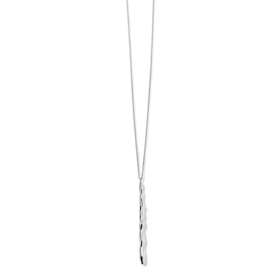 Long Squiggle Stick Pendant Necklace