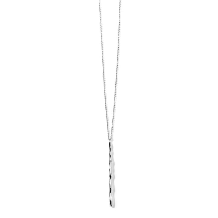 Long Squiggle Stick Pendant Necklace