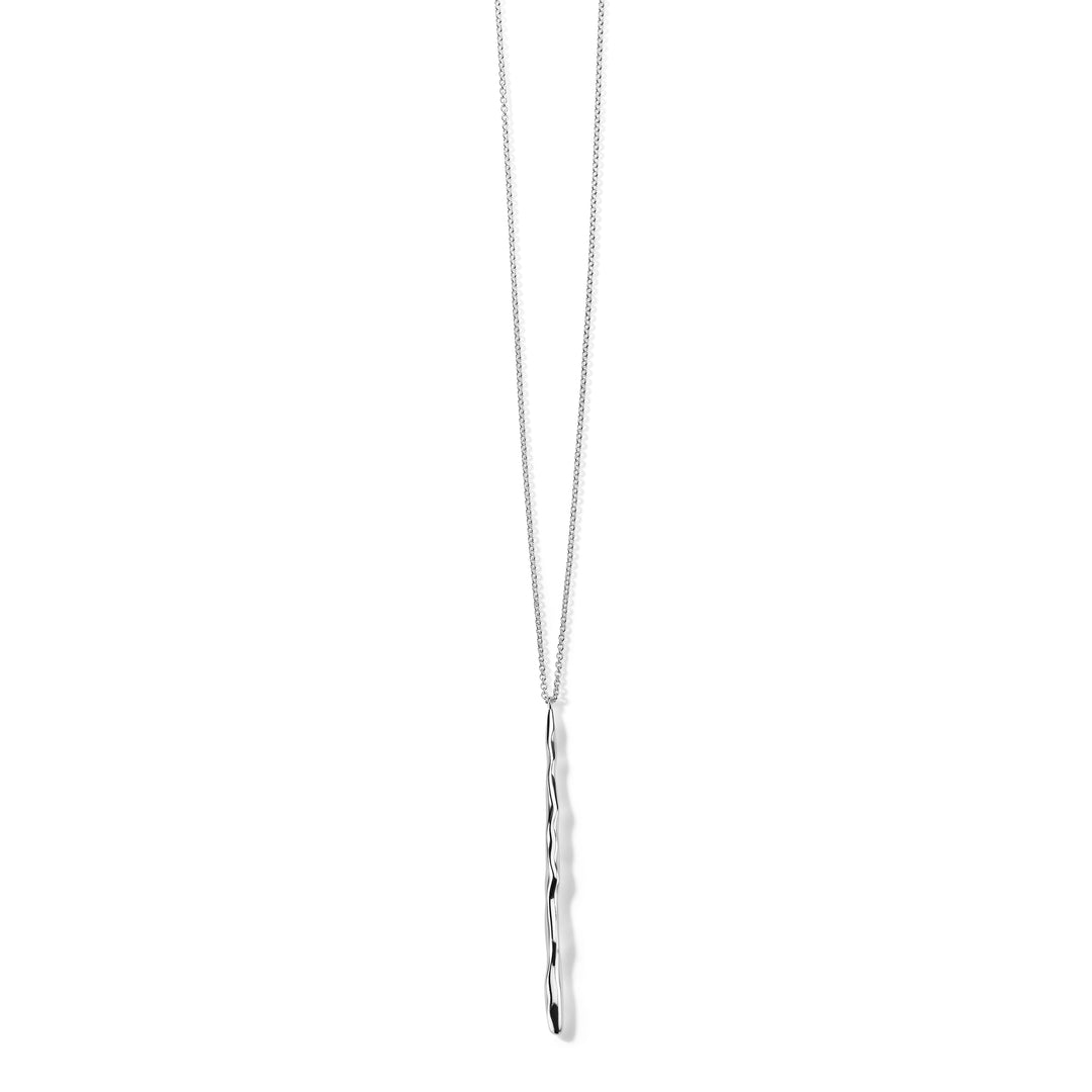 Long Squiggle Stick Pendant Necklace