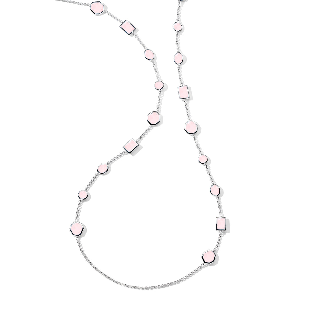 Mixed-Cut Station Necklace