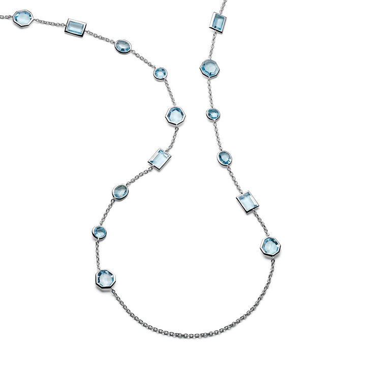 Mixed-Cut Long Station Necklace