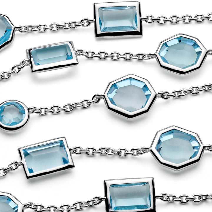 Mixed-Cut Long Station Necklace
