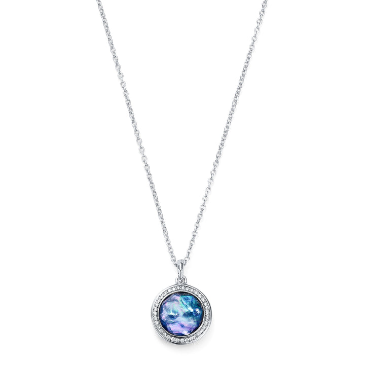 Blue Quartz 925 Silver Lollipop Mini Pendant Necklace - Front View | IPPOLITA