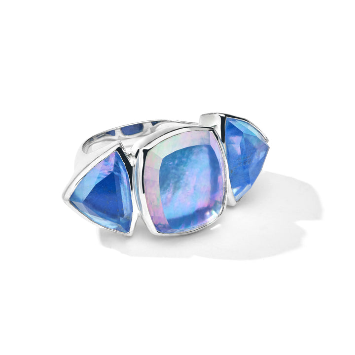 Large Mixed-Cut Cushion & Trillion Ring