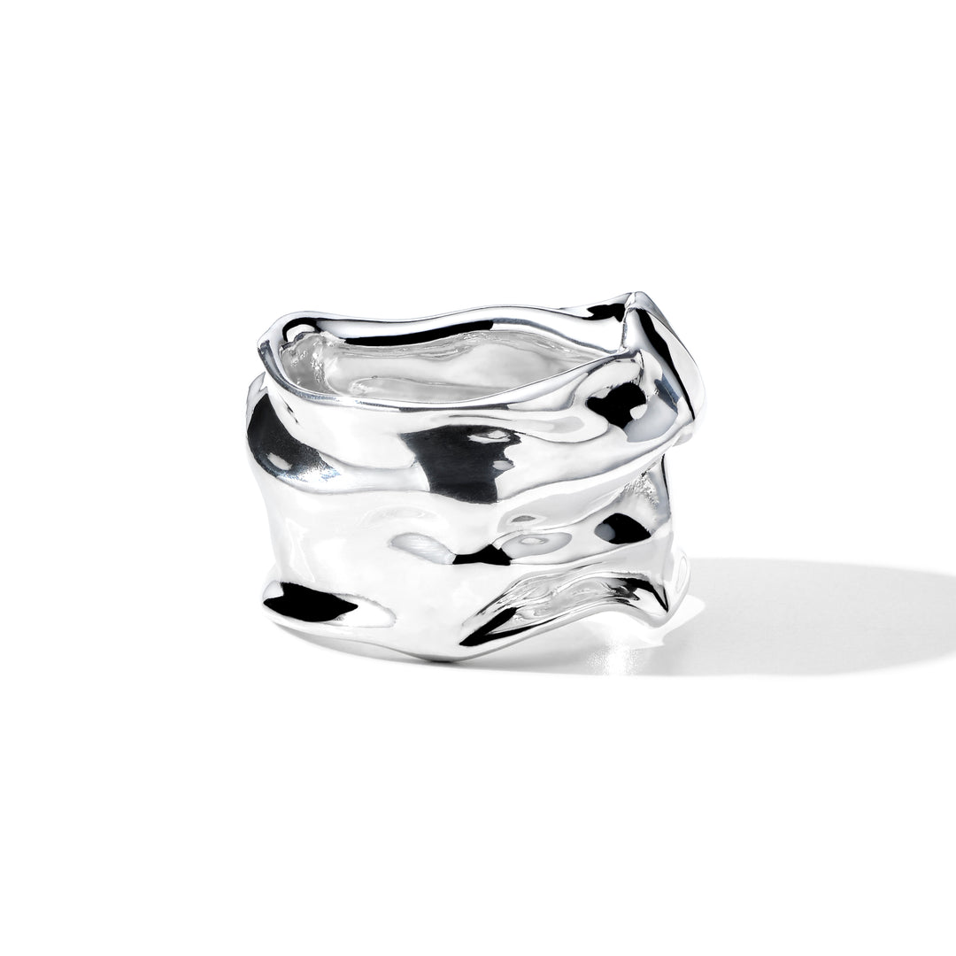 925 Sterling Silver Crush Ring - Front View | IPPOLITA