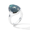ROCK CRYSTAL AND LABRADORITE DOUBLET