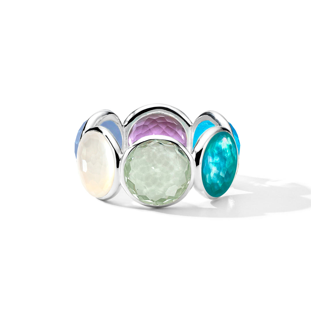 Sterling Silver Lollipop All-Stone Ring with Multicolor Gemstones - Front View | IPPOLITA