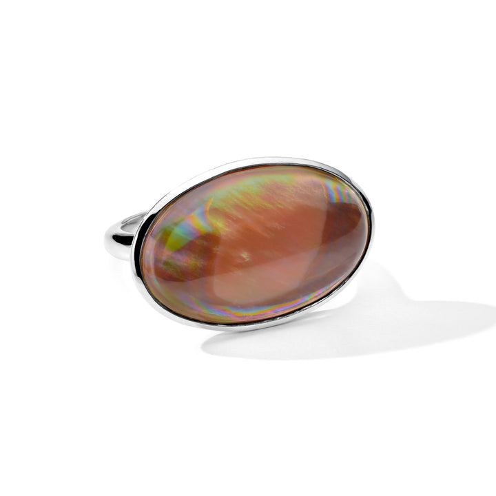 Sculptured Large Oval Ring