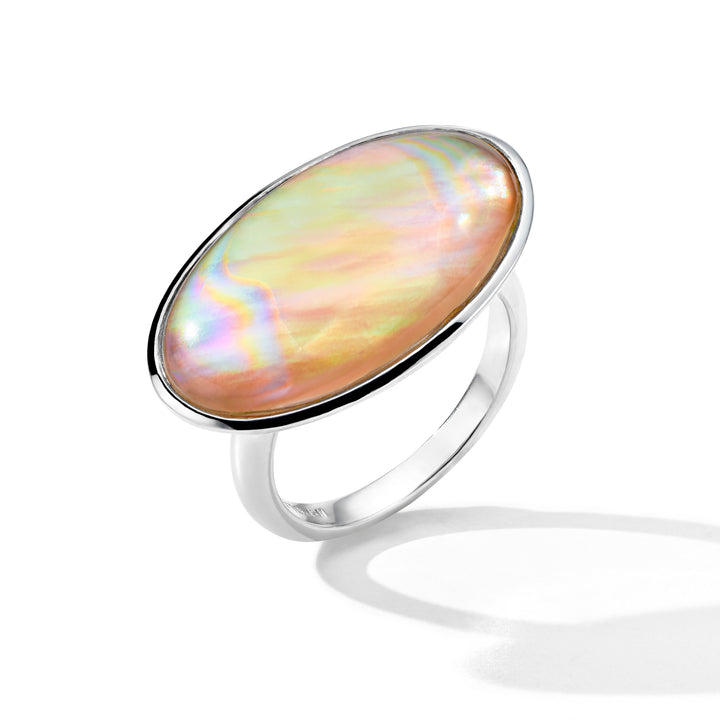 Sculptured Large Oval Ring