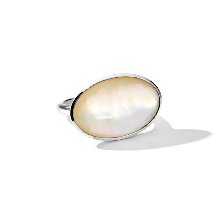 Sculptured Large Oval Ring