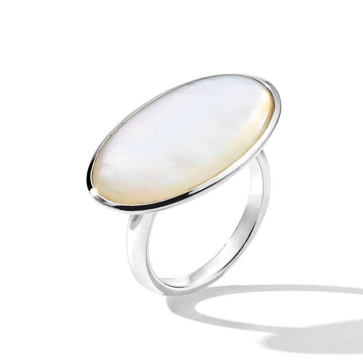 Sculptured Large Oval Ring