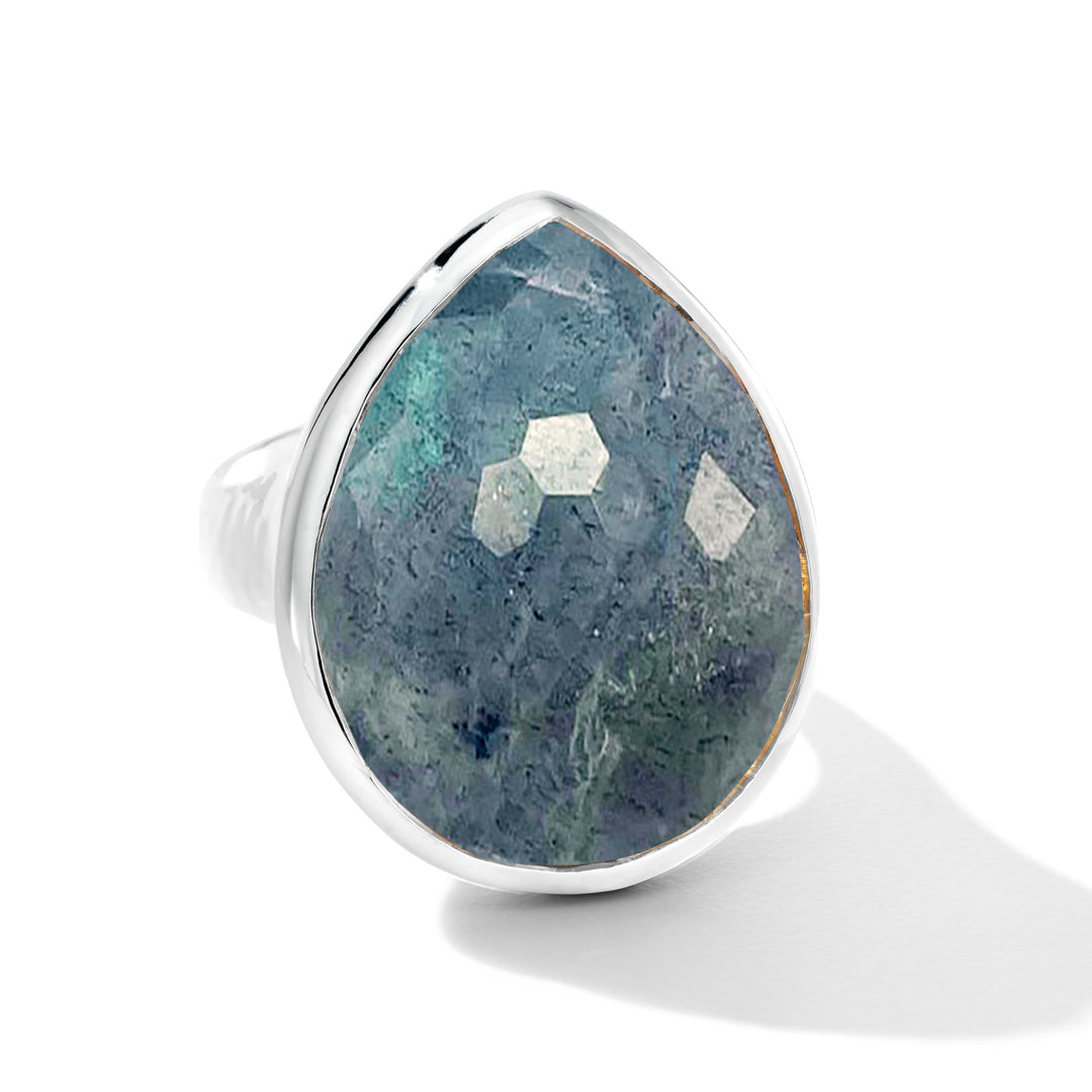Sterling Silver Large Teardrop Ring