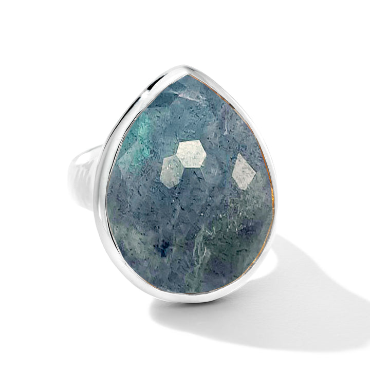 Sterling Silver Large Teardrop Ring