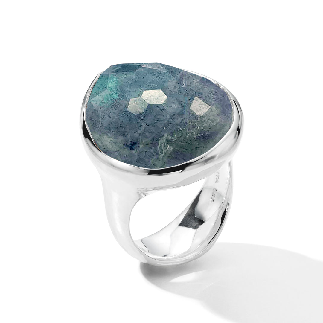 Sterling Silver Large Teardrop Ring
