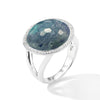 ROCK CRYSTAL AND LABRADORITE DOUBLET