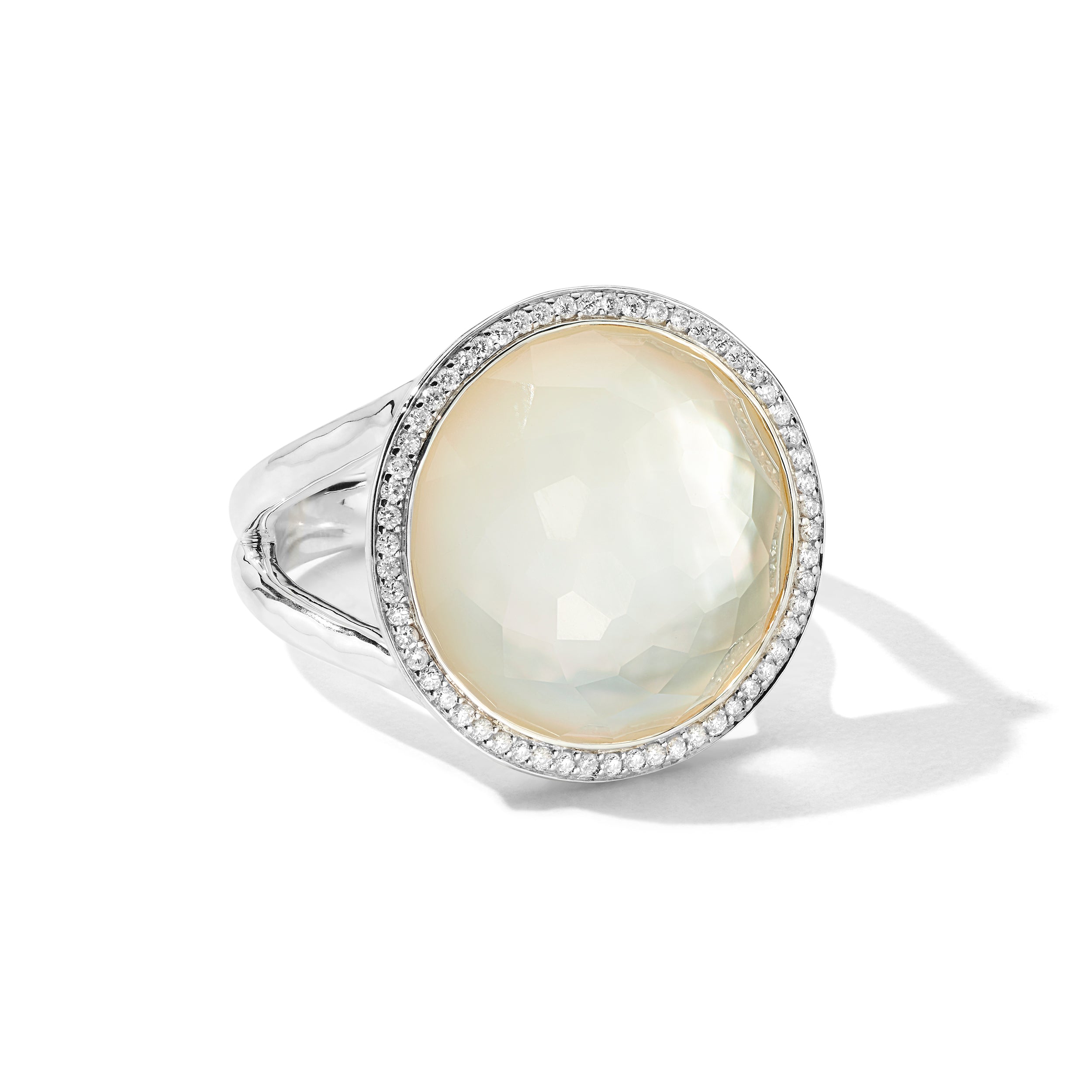 ROCK CRYSTAL AND MOTHER-OF-PEARL DOUBLET