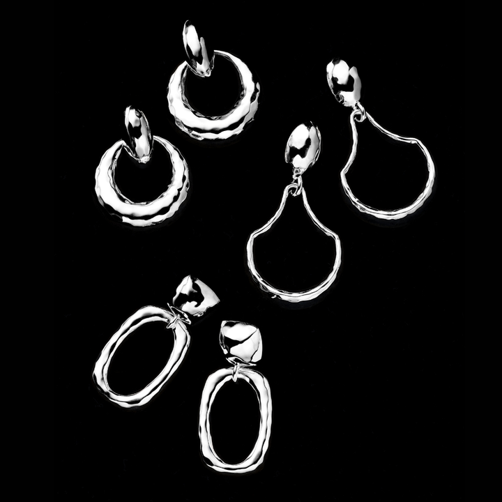 Chunky Doorknocker Drop Earrings