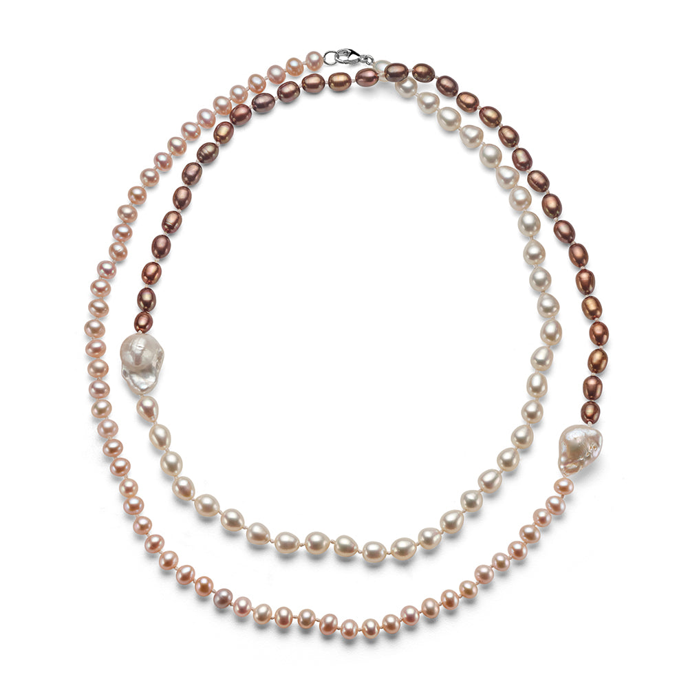 Mixed Pearl Beaded Necklace