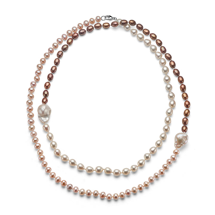 Mixed Pearl Beaded Necklace
