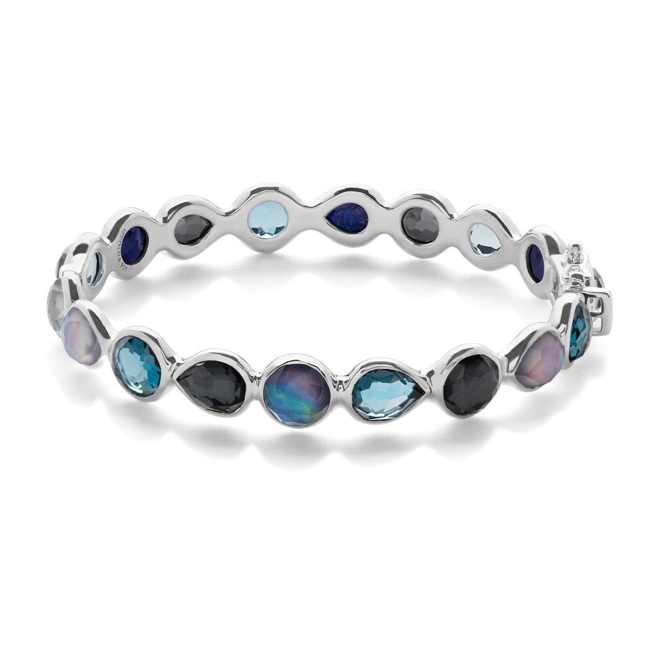 IPPOLITA Rock Candy® All Around Hinged Bangle in Sterling Silver