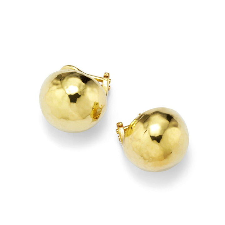 Hammered Pinball Post Earrings