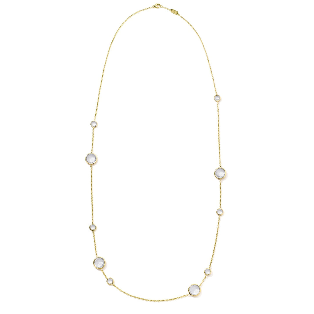 Crystal 18K Gold Station Necklace - Full Length | IPPOLITA