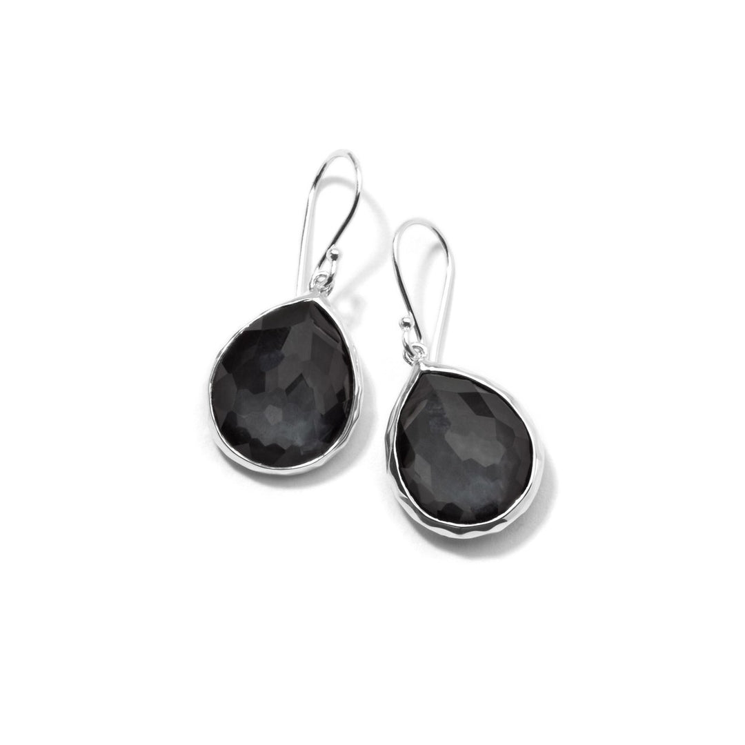 Hematite Sterling Silver Teardrop Earrings - Product View | IPPOLITA