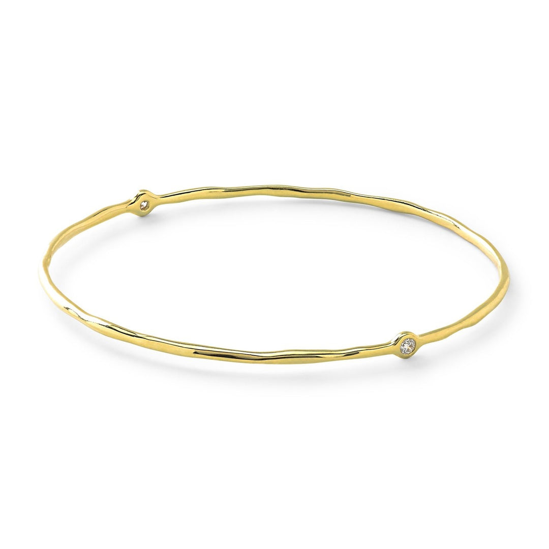 Yellow Gold 18K Superstar Bangle with Diamonds - Product View | IPPOLITA