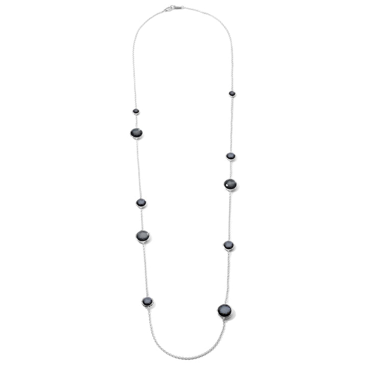 Sterling Silver London Blue Topaz Station Necklace - Full Length | IPPOLITA