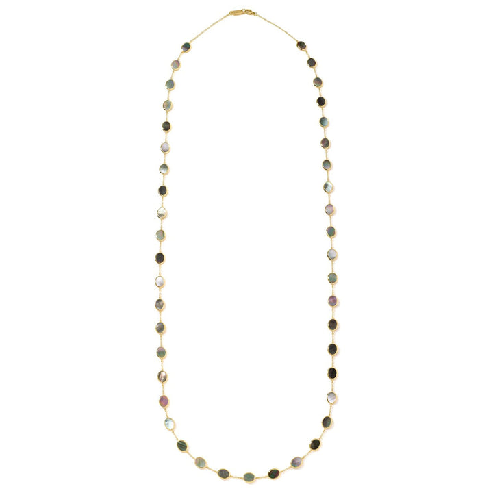 Multi-Stone 18K Gold Confetti Necklace - Full Length View | IPPOLITA