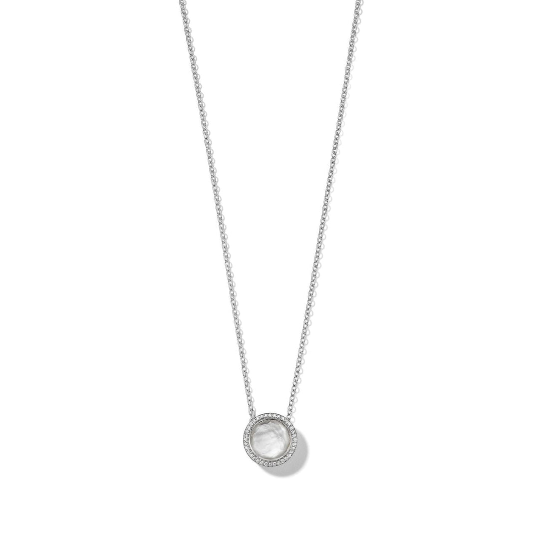 Gold Sterling Silver Lollipop Pendant Necklace - Sculptural Front View | IPPOLITA