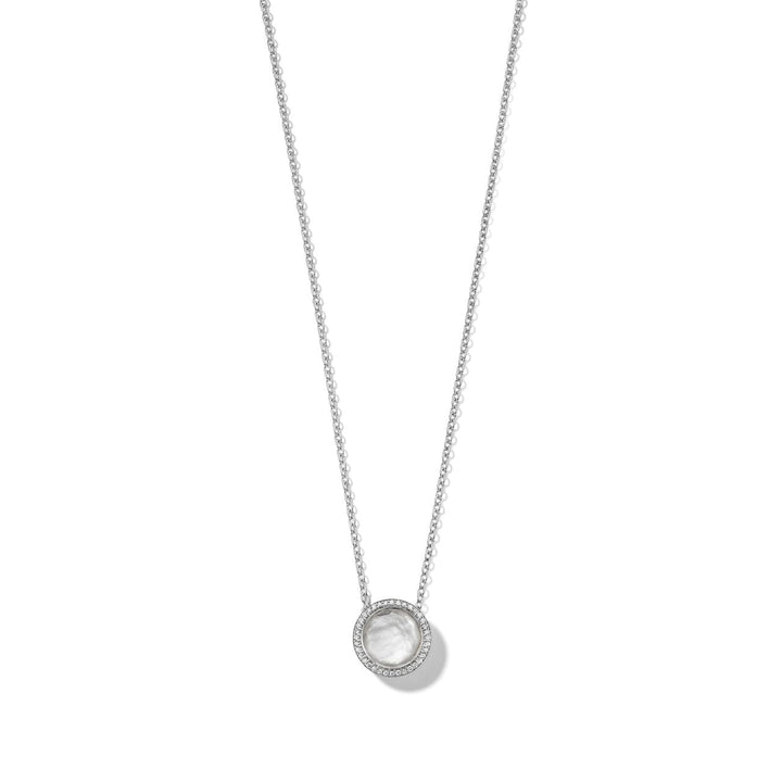 Gold Sterling Silver Lollipop Pendant Necklace - Sculptural Front View | IPPOLITA