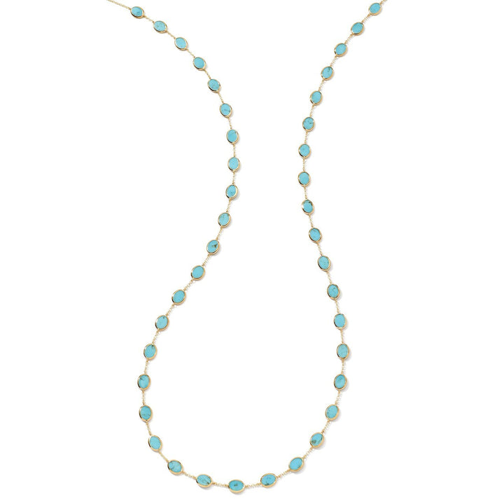 Turquoise 18K Gold Confetti Necklace - Flat Lay View | IPPOLITA
